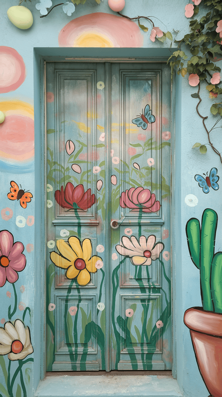 Painted Door Mural Ideas