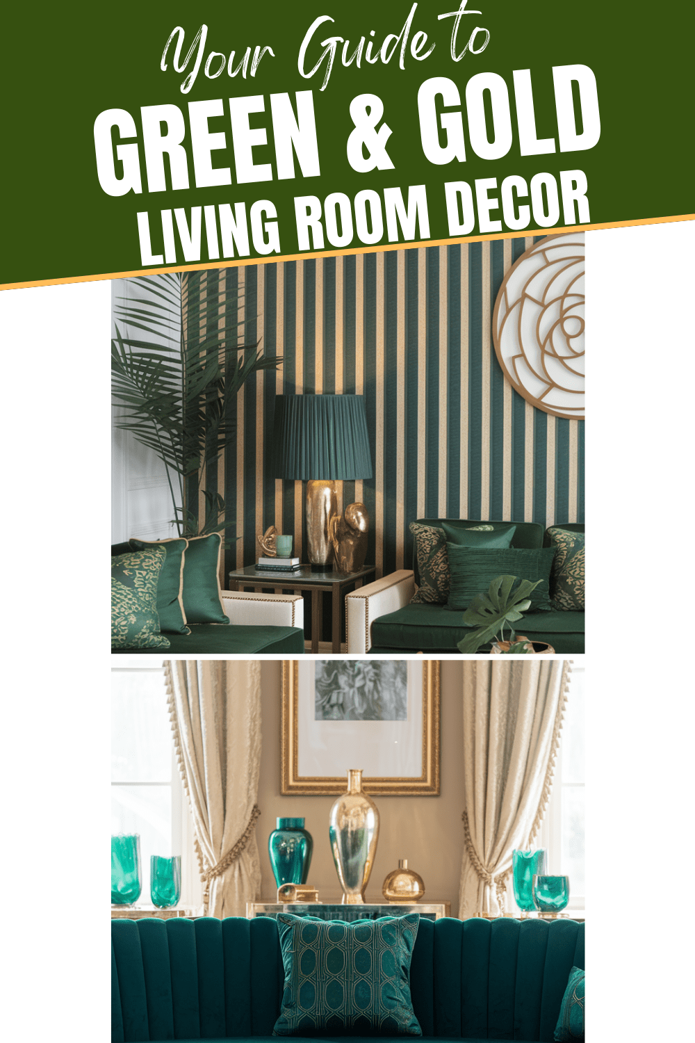 Home Decor Ideas Living Room Green And Gold
