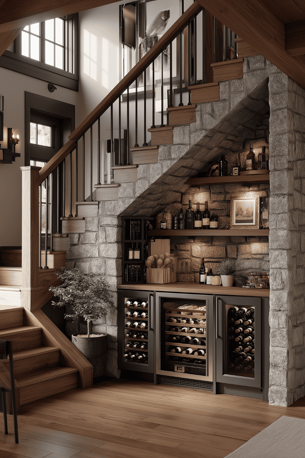Design Under Stairs Ideas Wine Storage